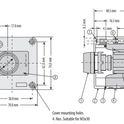 Кнопковий пост Eti ESB1Y-V1 Standart STOP жовто-чорний (4771624)
