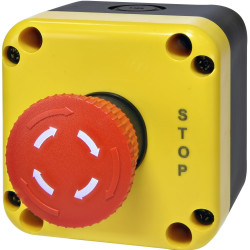 Кнопковий пост Eti ESB1Y-V1 Standart STOP жовто-чорний (4771624)