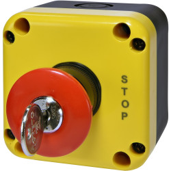 Кнопковий пост Eti ESB1Y-V9 Standart STOP жовто-чорний (4771625)
