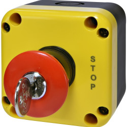 Кнопковий пост Eti ESB1Y-V9 Standart STOP жовто-чорний (4771625)