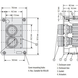 Кнопковий пост Eti ESB2-V4 Standart START/STOP зелена/червона (4771626)