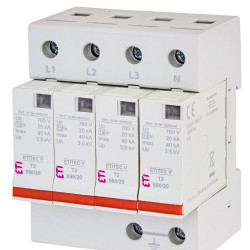 Обмежувач перенапруги Eti ETITEC V T2 690/20 4+0 RC (2442989)
