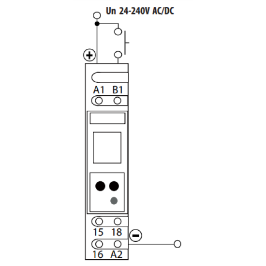 Багатофункціональне цифрове реле часу Eti CRD-18 24-240В AC/DC 1x8A AC1 (2471558)