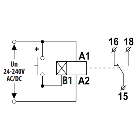 Багатофункціональне цифрове реле часу Eti CRD-18 24-240В AC/DC 1x8A AC1 (2471558)