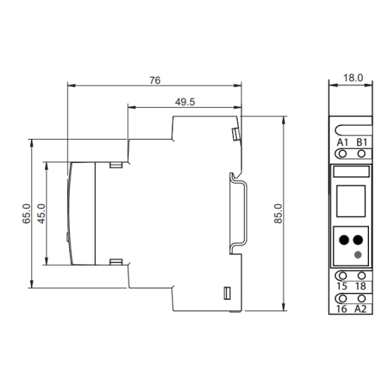 Багатофункціональне цифрове реле часу Eti CRD-18 24-240В AC/DC 1x8A AC1 (2471558)