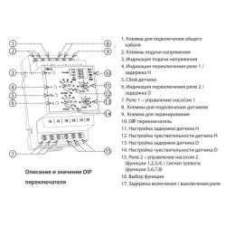 Реле контролю рівня рідини Eti HRH-8 230В 2x16A AC1 (2470293)