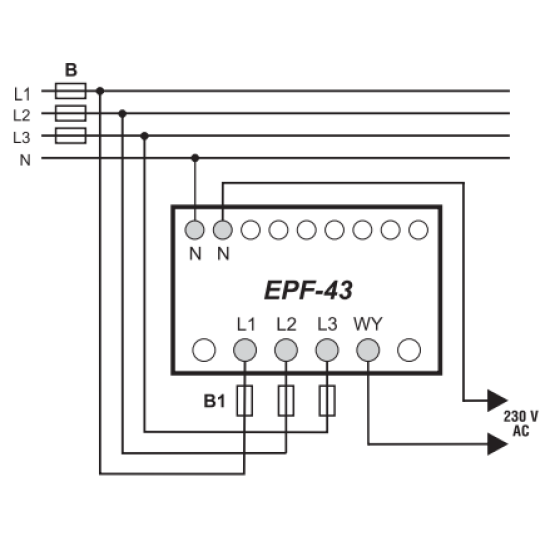 Реле автоматичного вибору фаз Eti EPF-43230/400В (2470280)