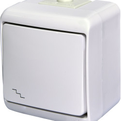Вимикач прохідний Eti Hermetics VHE-3 IP54 білий (4668002)