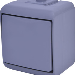 Вимикач 1-клавішний Eti Hermetics VHE-1-SR IP54 сірий (4668060)