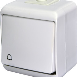 Кнопка дзвінок Eti Hermetics VHE-4L IP54 з підсвічуванням біла (4668010)
