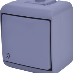 Кнопка світло Eti Hermetics VHE-5-SR IP54 сіра (4668064)