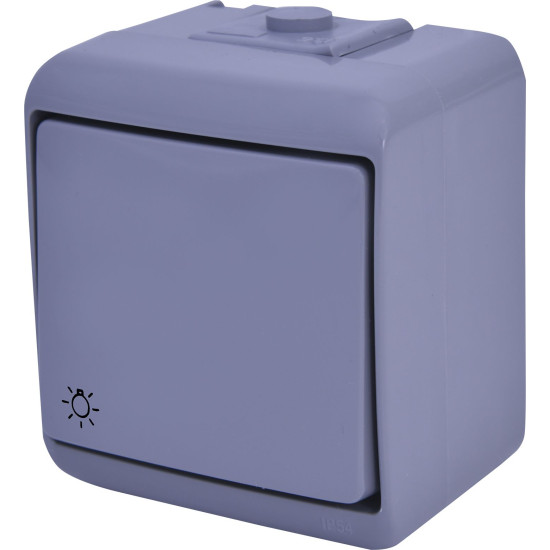 Кнопка світло Eti Hermetics VHE-5-SR IP54 сіра (4668064)