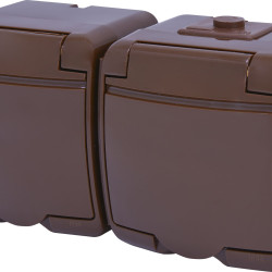 Розетка двомісна Eti Hermetics RHE-2s-KR із з/к IP54 коричнева (4668052)