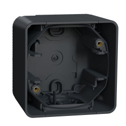 Накладний підрозетник Schneider Electric MUR37911 IP55 (антрацит)
