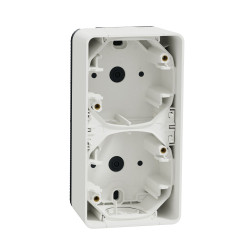 Накладний вертикальний блок підрозетників Schneider Electric MUR39912 IP55 (білий)