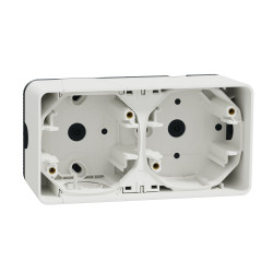Накладний горизонтальний блок підрозетників Schneider Electric MUR39914 IP55 (білий)