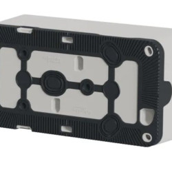 Накладний горизонтальний блок підрозетників Schneider Electric MUR39914 IP55 (білий)