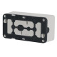 Накладний горизонтальний блок підрозетників Schneider Electric MUR39914 IP55 (білий)