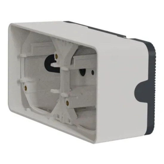 Накладний горизонтальний блок підрозетників Schneider Electric MUR39914 IP55 (білий)