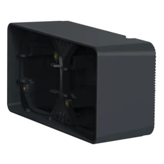 Накладний горизонтальний блок підрозетників Schneider Electric MUR37914 IP55 (антрацит)