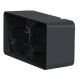 Накладний горизонтальний блок підрозетників Schneider Electric MUR37914 IP55 (антрацит)