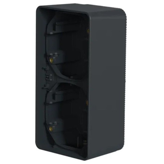 Накладний вертикальний блок підрозетників Schneider Electric MUR37912 IP55 (антрацит)