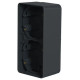 Накладний вертикальний блок підрозетників Schneider Electric MUR37912 IP55 (антрацит)