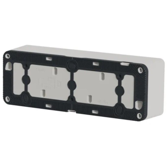 Накладний блок підрозетників на 3 місця Schneider Electric MUR39913 IP55 (білий)