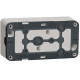 Накладна 2-місна розетка Schneider Electric MUR39035 із з/к та шторками IP55 (біла)