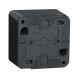Накладний прохідний 2-клавішний перемикач Schneider Electric MUR35022 (сх.6+6) IP55 (чорний)