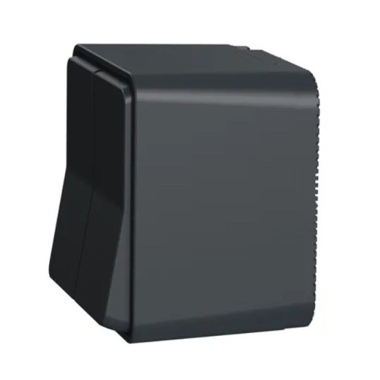 Накладний прохідний 2-клавішний перемикач Schneider Electric MUR35022 (сх.6+6) IP55 (чорний)