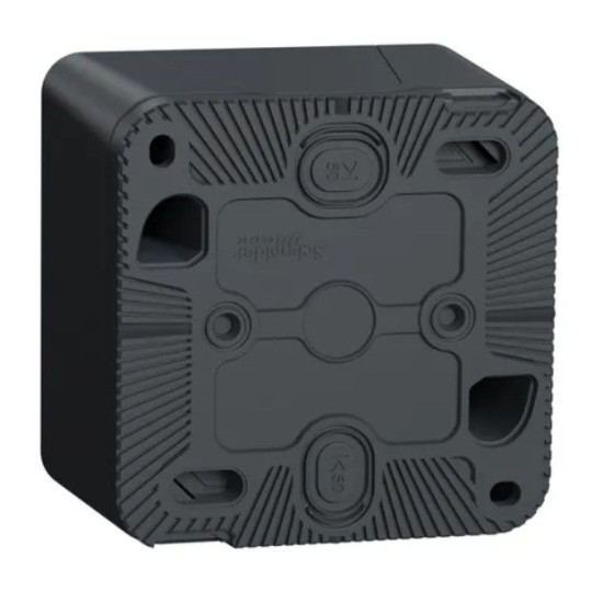 Накладний кнопковий вимикач Schneider Electric MUR35028 з підсвічуванням IP55 (чорний)