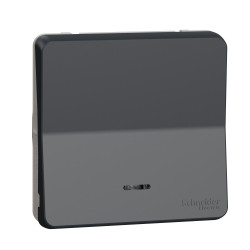Кнопковий вимикач Schneider Electric MUR35127 з підсвічуванням IP55 (чорний)