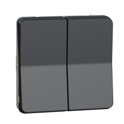 Двоклавішний кнопковий вимикач Schneider Electric MUR35326 IP55 (чорний)