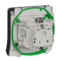 Розетка Schneider Electric MUR36134 із з/к та шторками IP55 (чорний)