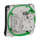 Розетка Schneider Electric MUR36134 із з/к та шторками IP55 (чорний)