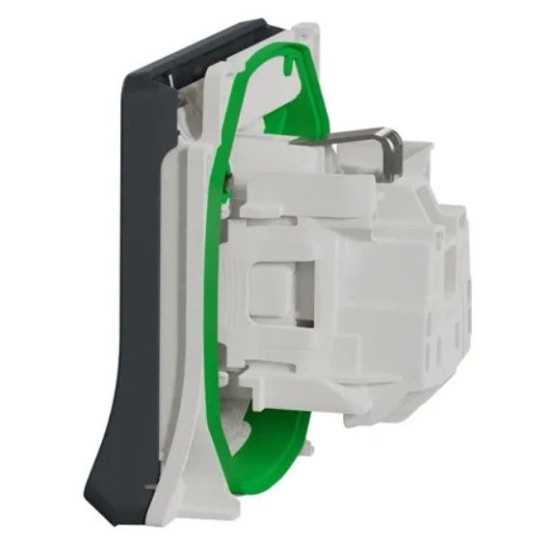 Розетка Schneider Electric MUR36134 із з/к та шторками IP55 (чорний)