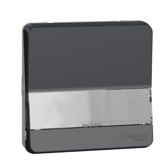 Кнопковий вимикач Schneider Electric MUR34029 із полем для напису IP55 (чорний)