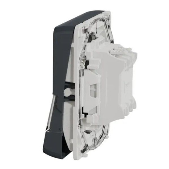 Кнопковий вимикач Schneider Electric MUR34029 із полем для напису IP55 (чорний)