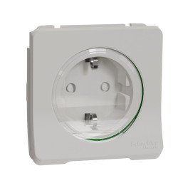 Розетка Schneider Electric MUR39134 із з/к та шторками IP55 (біла)