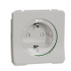 Розетка Schneider Electric MUR39134 із з/к та шторками IP55 (біла)