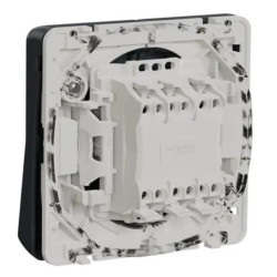 Прохідний 2-клавішний перемикач Schneider Electric MUR35019 (сх.6+6) IP55 (чорний)