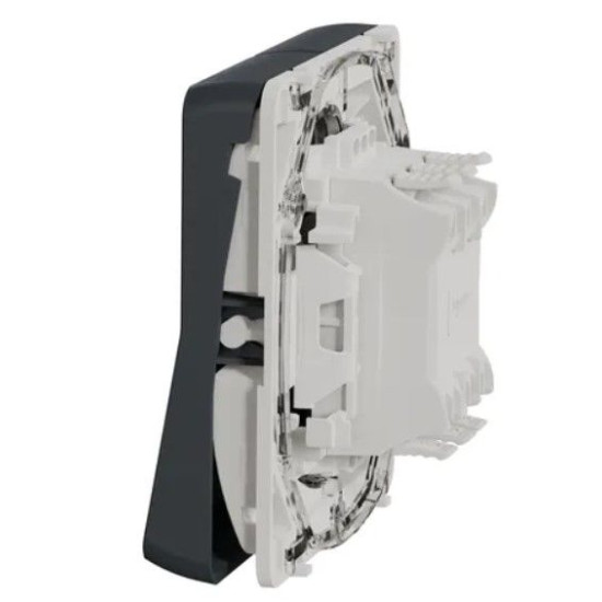 Прохідний 2-клавішний перемикач Schneider Electric MUR35019 (сх.6+6) IP55 (чорний)