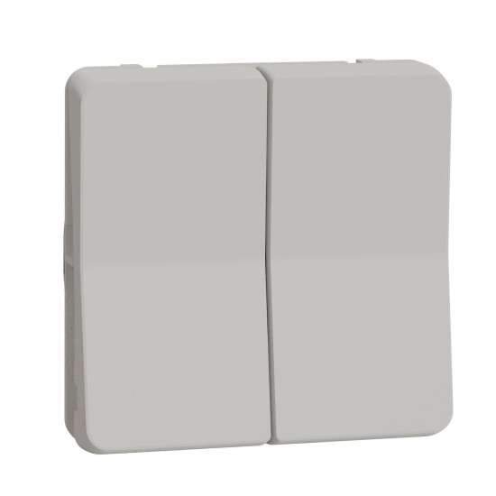 Прохідний 2-клавішний перемикач Schneider Electric MUR39022 (сх.6+6) IP55 (білий)