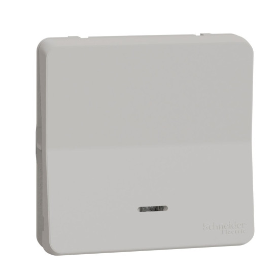 Кнопковий вимикач Schneider Electric MUR39127 з підсвічуванням IP55 (білий)