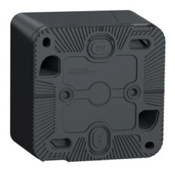 Накладний вимикач Schneider Electric MUR35024 з підсвічуванням IP55 (чорний)