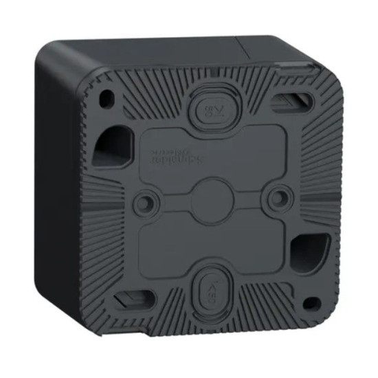 Накладний вимикач Schneider Electric MUR35024 з підсвічуванням IP55 (чорний)