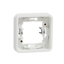 Одномісна рамка Schneider Electric MUR39108 із затискачами IP55 (біла)