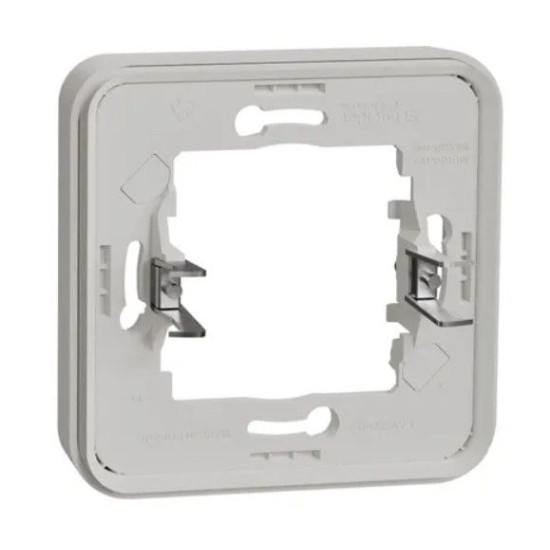 Одномісна рамка Schneider Electric MUR39108 із затискачами IP55 (біла)