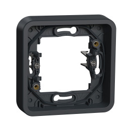 Одномісна рамка Schneider Electric MUR34108 із затискачами IP55 (чорний)